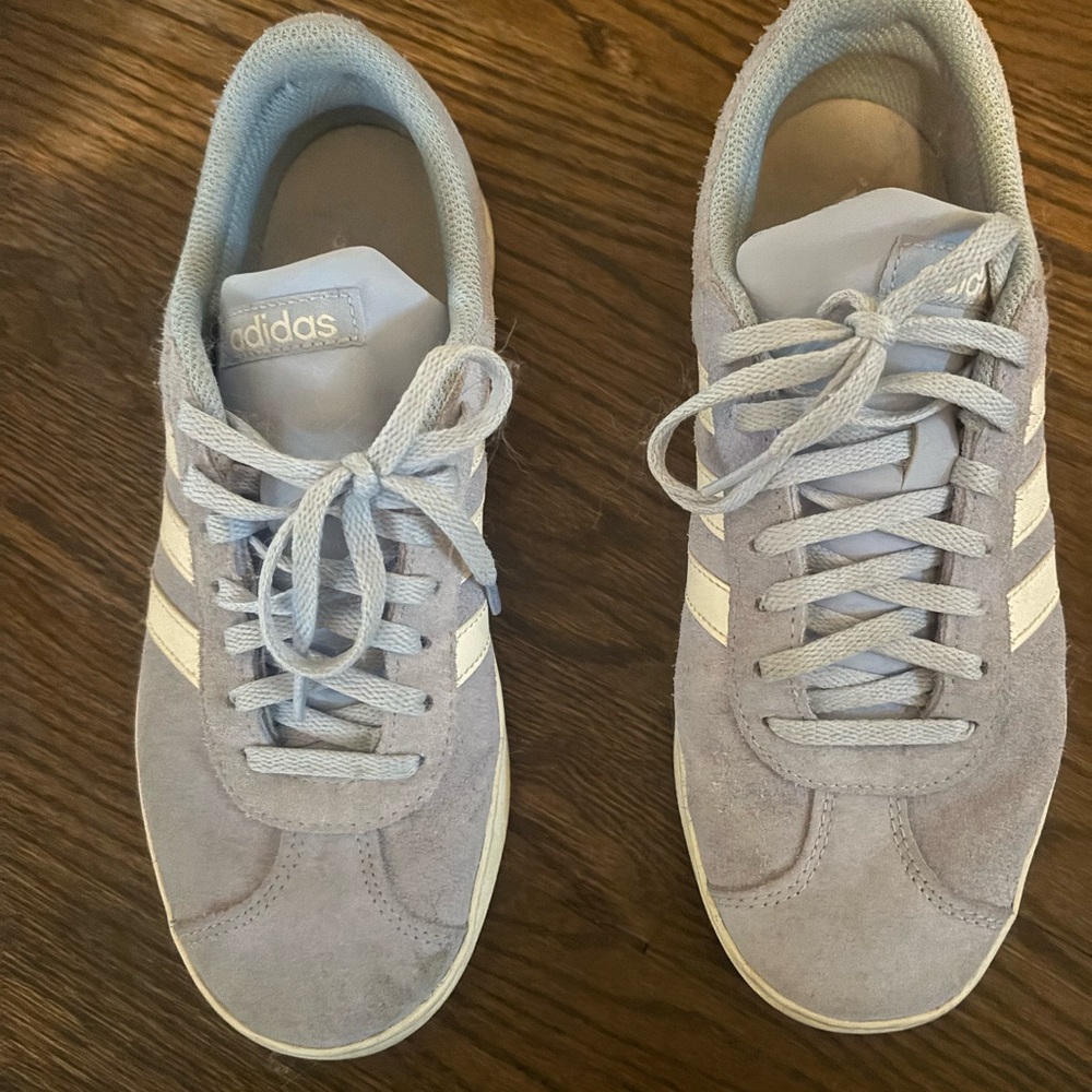 adidas baby blue  and White Women's Sneakers